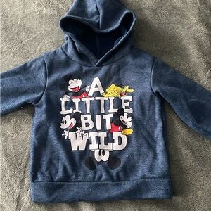 Disney Blue Hoodie with Mickey and Friends